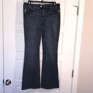 White House Black Market Dark Wash Flared …